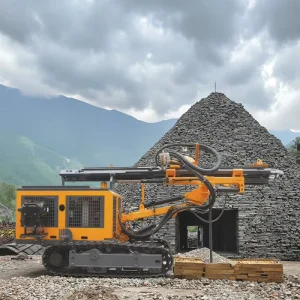 Portable 380V Diesel DTH Crawler Drill Rig Rotary Mining Machine Engine Pump Core Components Used Drilling Drill