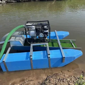 Portable 4 Inch Mini Gold Dredging Ship with Engine Core Pump Component for Gold Mining