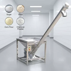 Portable Automatic Carbon Steel Stainless Steel 304 Screw Conveyor Feeder for Powder Salt Spice Flour
