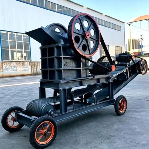Portable Concrete Jaw Crusher Mobile Crusher Machine Construction Waste Recycling Station Tracked Stone Crushing Equipment