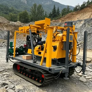 Portable Core Drilling Equipment 130m 150m 200m Hydraulic Automatic Feed Diesel Diamond Bit Geological Mining Rig