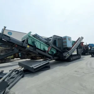 Portable Crawler 1315 Impact Crushing Machine Construction Waste Recycling Mobile Crusher All in one Unit