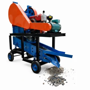 Portable Diesel Engine Mobile Stone Jaw Crusher Machine with Vibrating Screen for Quarry Mining Construction