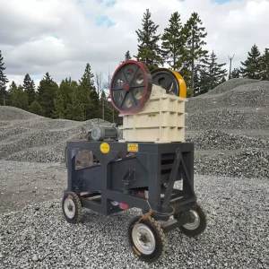 Portable Diesel Mobile Jaw Crusher PE400x600 Screen High Productivity 45t/h Capacity Motor Bearing Gear Quarry Plant