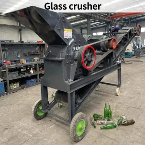 Portable Glass Stone Hammer Crusher Recycling Machine Small Crushing Glass Bottle to Sand Hammer Glass Crusher