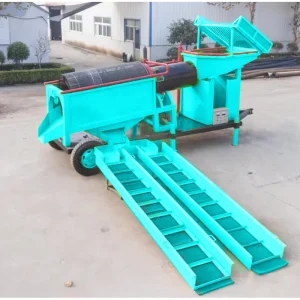 Portable Gold Washing Machine Equipment Mobile Gold Trommel Wash Plant for River Sand Gold Recovery Projects