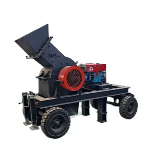 Portable Hammer Mill Crusher AC Motor Bearing Gear Wheels for Quarry Stone Mining Construction Mobile Crushing Plant Max.10t/h
