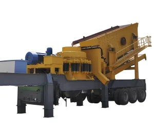 Portable Hydraulic Cone Crusher Mining Construction Stone Crushing Equipment AC Motor Automatic Bearing Engine