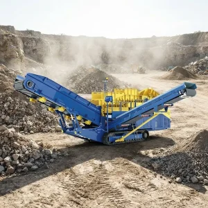 Portable Jaw Mobile Crusher Machine with 100t/h Capacity and AC Motor for Construction Waste and Rock Processing