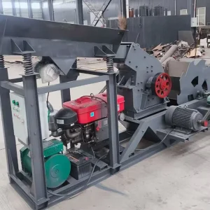 Portable Mini Mobile AC Motor Stone & Brick Crusher Hammer Mill Machine for Crushing Granite Limestone & Clay