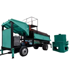 Portable Mobile Gold Mining Trommel for Gold Wash Plant Gold Dust Separation Machine