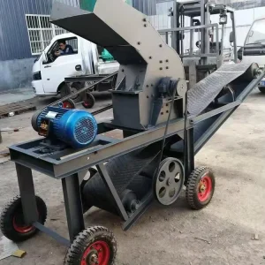 Portable Mobile Hammer Crusher Engine Mining Use Primary Crushing Machine 3-7t Capacity Rock Crushing