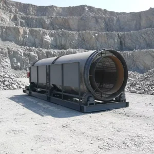 Portable Mobile High Efficiency Rotary Trommel Screen with Motor for Ore Processing 1 5 Layers