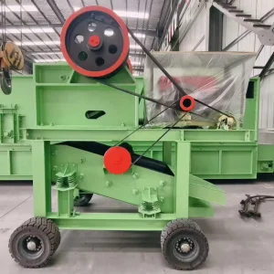 Portable Mobile Jaw Crusher Stone Aggregate Ballast Crushing Machine Crusher