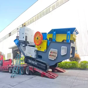 Portable Mobile Stone Crushing Lines Unit Jaw Crusher Manufacturer Industrial Crusher Machine for Gold Ore Quarry Stone