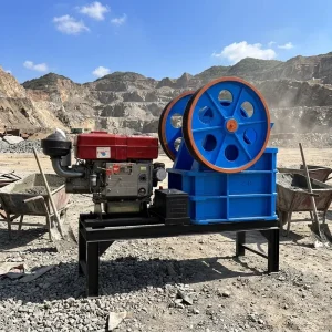 Portable PE150x250 Small Diesel Jaw Crusher for Concrete Crushing River Pebble Jaw Crusher Granite Gravel Crusher