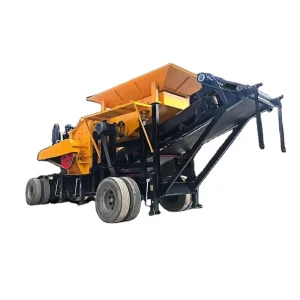 Portable Quick Deployment Max.200t/h Wheel mounted Mobile Crushing Station for Temporary Construction Sites