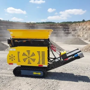 Portable Rock Crusher Adjustable Output Mobile Crushing Equipment for Road Construction