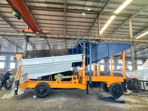 Portable Rotary Gold Mining Trommel Screen Efficient Gold Separating Equipment Widely Used in African Small Scale Gold Mine