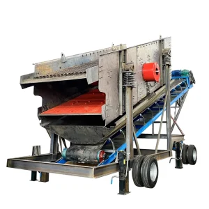 Portable Screening Machine Mobile Vibrating Screening and Crushing Plant