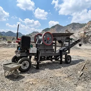 Portable Small Diesel Jaw Crusher Stone Rock Crushing Machine Mobile Mining Construction Equipment Supplier Price Sale