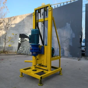 Portable Small Rig 80m Electric Rotary Water Well Drilling Machine Automatic Telescopic 200mm Bit Borehole Driller YJC 3kw