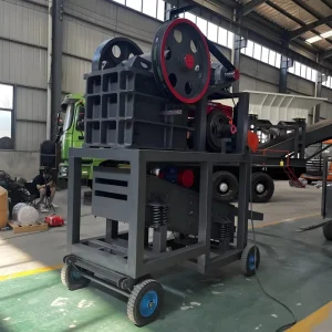 Portable Stone Crushing Screening Machine Wheel Mobile Integrated Jaw Crusher As Mobile Mining Jaw Crushing Equipment