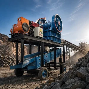 Portable Stone Crushing and Screening Machine Diesel PE 250 x 400 Jaw Crusher with Vibrating Screen