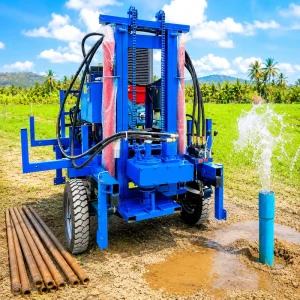 Portable Water Well Drilling Rig 200M Depth Water Borehole Drilling Machine
