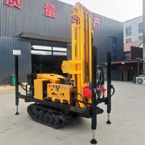 Portable Wheel DTH Drill Rig High Speed Rock Borehole Stable Hydraulic Fast Deep Well Exploration Positioning Equipment