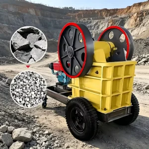Portable Wheeled Jaw Crusher Station High Capacity 650t h Stone Crushing Machine for Open pit Mine Quarrying Construction Waste