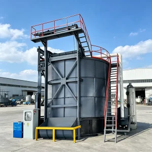 Poultry Manure Vertical Fermentation Tank with Manure Dewatering Machine Set for Complete Organic Fertilizer Production