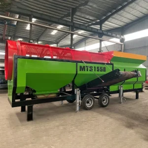 Power Saving 90tph Trommel Soil Trommel Rotary Soil Sieve Rock Screening Sieve Top Soil Screener