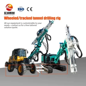 Powerful Diesel Tunnel Blasting Hole Rock Drilling Rig with Crawler Mobility for Multi boom Jumbo Drilling Subway Construction