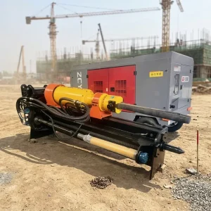 Powerful and Efficient Excavator Mounted Rock Drill Splitter with AC Motor and Pump for American and European Markets