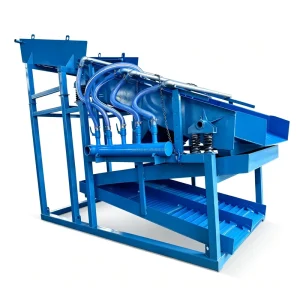 Precise Separation Gold Shaker Deck Screen Mini Gold Wash Machine with Chain Drive System for Alluvial Deposit Processing