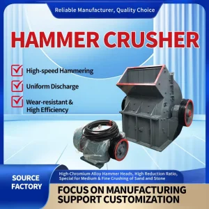 Premium Crusher Hammer Parts High Manganese Steel Long Service Life