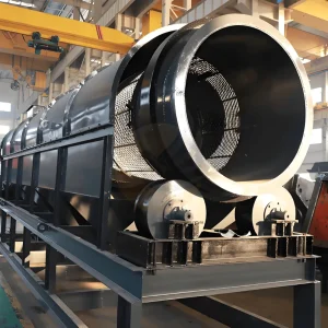 Price High Output Rotary Drum Screen Trommel Screening Equipment with Motor & Engine for Ore Processing in Quarry Plant