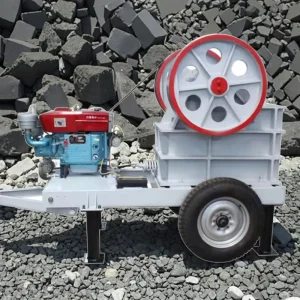 Primary Crushing Equipment Pe220x350 Portable Mobile Mini Rock Jaw Crusher Machine With Vibrating Screen