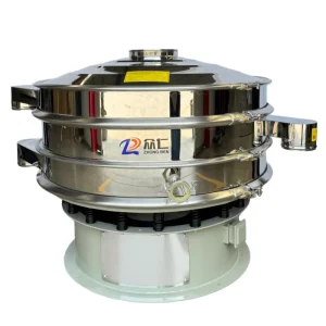 Professional Fine Screening Stainless Steel Carbon Steel Powder Rotary Vibrating Sieve Motor High Efficiency Food Processing