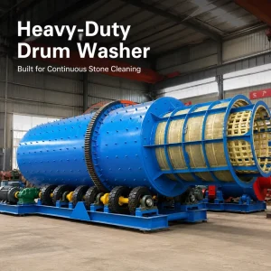 Professional Rotary Drum Stone Washing Equipment for Quarry Plant, Rock Cleaning, and Aggregate Production