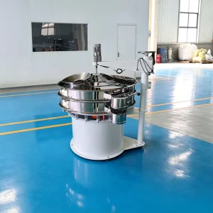 QINNY High Capacity Calcium Carbonate Forced Vibrating Sieve Machine with Scraper Cleaning System for Fine Powder Screening