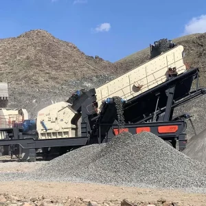 Quarry Crushing Plants Mobile Stone Impact Crusher With Feeder and Belt Conveyor