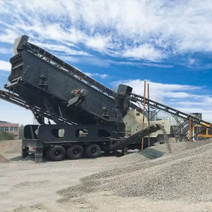 Quarry Gravel Rock Breaker Portable Stone Crusher Plant Wheeled Type Mobile Jaw Impact Cone Crushing Production Line