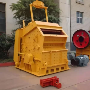 Quarry Mining Rock Electric Stone Impact Crusher with Gear Core Components Max 50t/h Capacity