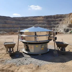 Quartz Sand Circular Vibrating Screen Motor for Fine Silica Powder Grading Stainless Steel High Capacity 0.5-5 Tons Food