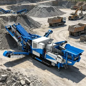 Quick Deploy Crawler Mobile Impact Crusher Plant All in One Crushing and Screening for Road Construction