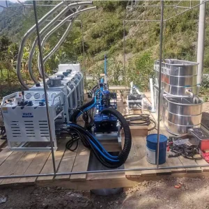 ROCK 1000 Diesel Hydraulic Portable Geotechnical Core Sampling Rig Diamond Borehole Core Drill Rig for Mining