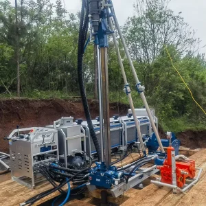 ROCK 1300 Portable Hydraulic Mine Drilling Rig Rotary Head Exploration Diamond Wireline Core Sample Drilling Rig