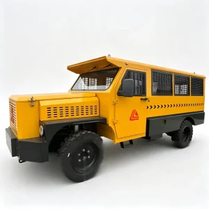 RU 18 Underground Trackless Passenger Vehicle 18 Seater with Independent Hydraulic Drive for Each Wheel